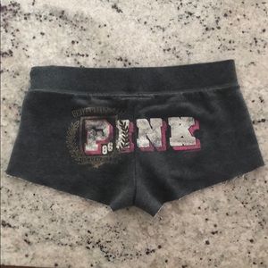 Victoria’s Secret Pink cutoff sweat shorts